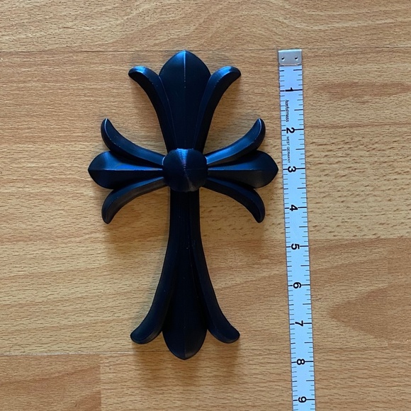 RARE Large 8” CH Black Cross Decor - Picture 8 of 9